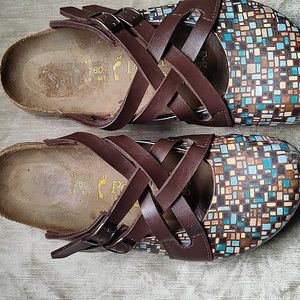 Birkenstock Papillio Lugano Mosaik Brown Birko Flora